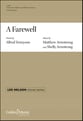 A Farewell SATB choral sheet music cover